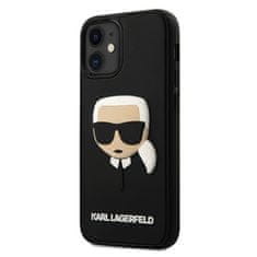 Karl Lagerfeld Karl Lagerfeld 3D Rubber Karl`s Head - ohišje za iPhone 12 mini (črno)