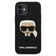 Karl Lagerfeld Karl Lagerfeld 3D Rubber Karl`s Head - ohišje za iPhone 12 mini (črno)