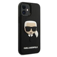 Karl Lagerfeld Karl Lagerfeld 3D Rubber Karl`s Head - ohišje za iPhone 12 mini (črno)