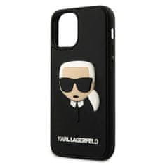 Karl Lagerfeld Karl Lagerfeld 3D Rubber Karl`s Head - ohišje za iPhone 12 mini (črno)