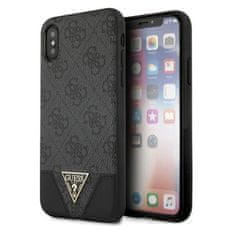 Guess Trikotna kolekcija Guess 4G - Ohišje za iPhone Xs Max (sivo)