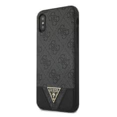 Guess Trikotna kolekcija Guess 4G - Ohišje za iPhone Xs Max (sivo)