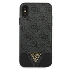 Guess Trikotna kolekcija Guess 4G - Ohišje za iPhone Xs Max (sivo)