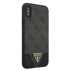 Guess Trikotna kolekcija Guess 4G - Ohišje za iPhone Xs Max (sivo)