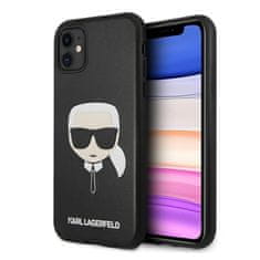 Karl Lagerfeld Karl Lagerfeld Silikonski ovitek Iconic Karl`s Head - iPhone 11 Case (črn)