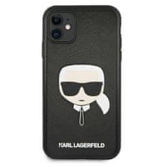 Karl Lagerfeld Karl Lagerfeld Silikonski ovitek Iconic Karl`s Head - iPhone 11 Case (črn)