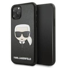 Karl Lagerfeld Karl Lagerfeld Silikonsko ohišje Iconic Karl`s Head - ohišje za iPhone 11 Pro (črno)