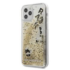 Karl Lagerfeld Karl Lagerfeld Glitter Liquid Floating Charms - ohišje za iPhone 12 / iPhone 12 Pro (Gold Floating Charms)