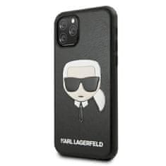 Karl Lagerfeld Karl Lagerfeld Silikonsko ohišje Iconic Karl`s Head - ohišje za iPhone 11 Pro (črno)