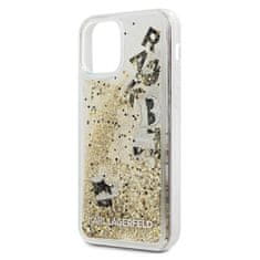 Karl Lagerfeld Karl Lagerfeld Glitter Liquid Floating Charms - ohišje za iPhone 12 / iPhone 12 Pro (Gold Floating Charms)