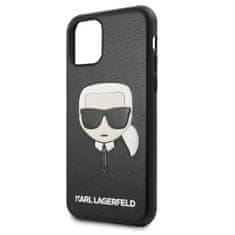 Karl Lagerfeld Karl Lagerfeld Silikonsko ohišje Iconic Karl`s Head - ohišje za iPhone 11 Pro (črno)