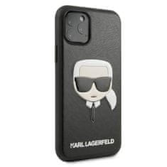 Karl Lagerfeld Karl Lagerfeld Silikonsko ohišje Iconic Karl`s Head - ohišje za iPhone 11 Pro (črno)