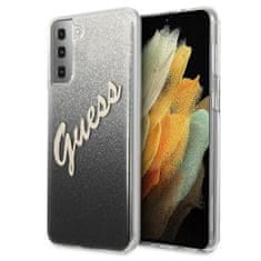 Guess Guess Glitter Gradient Script - Ohišje za Samsung Galaxy S21 (črno)