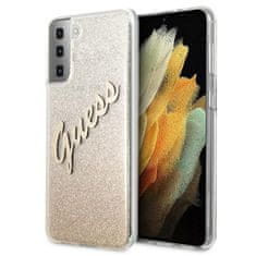 Guess Guess Glitter Gradient Script - Ohišje za Samsung Galaxy S21+ (zlato)