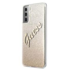 Guess Guess Glitter Gradient Script - Ohišje za Samsung Galaxy S21+ (zlato)