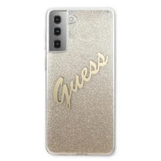 Guess Guess Glitter Gradient Script - Ohišje za Samsung Galaxy S21 (zlato)