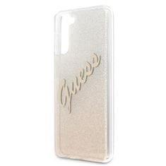 Guess Guess Glitter Gradient Script - Ohišje za Samsung Galaxy S21 (zlato)