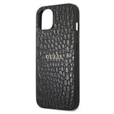 Guess Guess Croco Stamp Lines - Ohišje za iPhone 13 (črno)