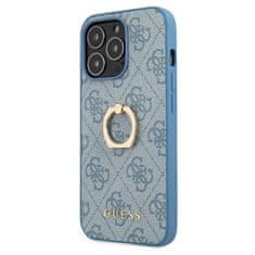 Guess Ohišje z obročkom Guess 4G - Ohišje za iPhone 13 Pro Max (modro)