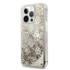 Guess Guess Peony Liquid Glitter - Ohišje za iPhone 13 Pro (zlato)