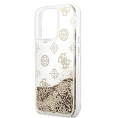 Guess Guess Peony Liquid Glitter - Ohišje za iPhone 13 Pro (zlato)