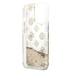 Guess Guess Peony Liquid Glitter - Ohišje za iPhone 13 Pro (zlato)