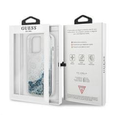 Guess Guess Peony Liquid Glitter - Ohišje za iPhone 13 Pro Max (modro)