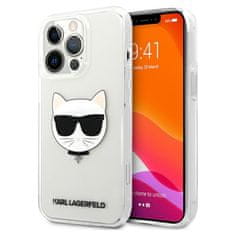 Karl Lagerfeld Karl Lagerfeld Choupette Head - Ohišje za iPhone 13 Pro (prozorno)