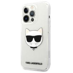 Karl Lagerfeld Karl Lagerfeld Choupette Head - Ohišje za iPhone 13 Pro (prozorno)