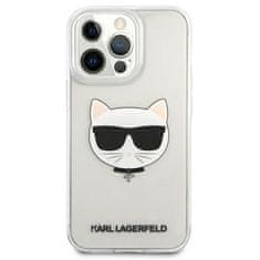 Karl Lagerfeld Karl Lagerfeld Choupette Head - Ohišje za iPhone 13 Pro (prozorno)