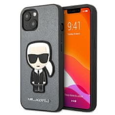 Karl Lagerfeld Karl Lagerfeld Saffiano Ikonik Patch - etui za iPhone 13 mini (srebrn)