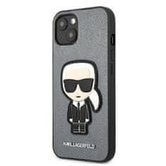 Karl Lagerfeld Karl Lagerfeld Saffiano Ikonik Patch - etui za iPhone 13 mini (srebrn)