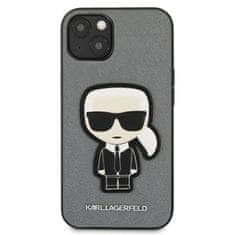 Karl Lagerfeld Karl Lagerfeld Saffiano Ikonik Patch - etui za iPhone 13 mini (srebrn)