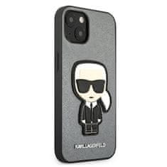 Karl Lagerfeld Karl Lagerfeld Saffiano Ikonik Patch - etui za iPhone 13 mini (srebrn)