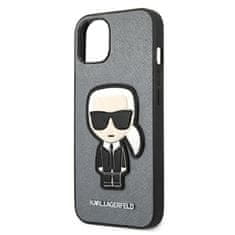 Karl Lagerfeld Karl Lagerfeld Saffiano Ikonik Patch - etui za iPhone 13 mini (srebrn)