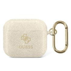 Guess Guess 4G Glitter - Ovitek za Airpods 3 (zlat)