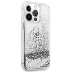 Guess Guess Liquid Glitter 4G Big Logo - Ohišje za iPhone 13 Pro Max (srebrno)