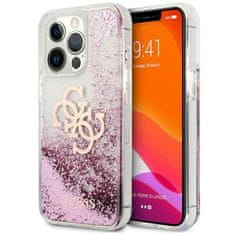 Guess Guess Liquid Glitter 4G Big Logo - Ohišje za iPhone 13 Pro Max (roza)