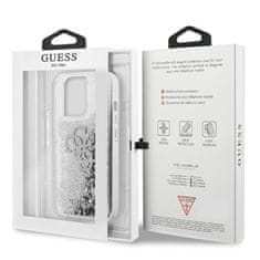 Guess Guess Liquid Glitter 4G Big Logo - Ohišje za iPhone 13 Pro Max (srebrno)