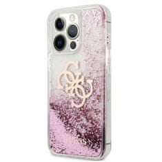 Guess Guess Liquid Glitter 4G Big Logo - Ohišje za iPhone 13 Pro Max (roza)