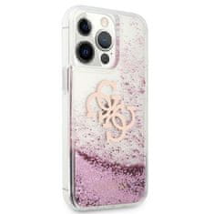 Guess Guess Liquid Glitter 4G Big Logo - Ohišje za iPhone 13 Pro Max (roza)