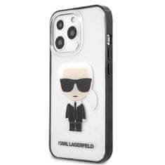 Karl Lagerfeld Karl Lagerfeld Ikonik Karl - Ohišje za iPhone 13 Pro (prozoren / črn okvir)