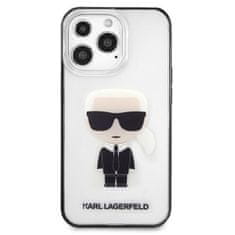 Karl Lagerfeld Karl Lagerfeld Ikonik Karl - Ohišje za iPhone 13 Pro (prozoren / črn okvir)