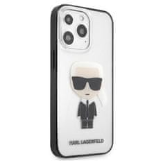 Karl Lagerfeld Karl Lagerfeld Ikonik Karl - Ohišje za iPhone 13 Pro (prozoren / črn okvir)