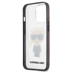 Karl Lagerfeld Karl Lagerfeld Ikonik Karl - Ohišje za iPhone 13 Pro (prozoren / črn okvir)