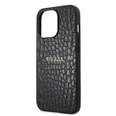 Guess Guess Croco Stamp Lines - Ohišje za iPhone 13 Pro (črno)