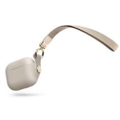 Moshi Moshi Pebbo - Ovitek za AirPods 3 s snemljivim zapestnim trakom (Savanna Beige)