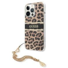 Guess Guess Leopardova zlata veriga - Ohišje za iPhone 13 Pro Max