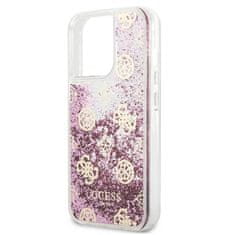 Guess Guess Peony Liquid Glitter - Ohišje za iPhone 13 Pro (roza)