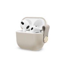 Moshi Moshi Pebbo - Ovitek za AirPods 3 s snemljivim zapestnim trakom (Savanna Beige)